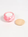 Hand-Poured French Cut Roses Calming Candle - Marbled Concrete Jar with Lid