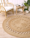Hand Braided Jute Rug 122cm
