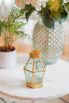 Handcrafted Small Golden Brass CandleLantern - Gold