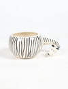Handmade Ceramic Monochrome Giraffe Planter