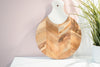 Lacquered Mango Wood & Stone Paddle Chopping Board