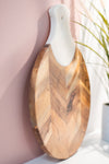 Lacquered Mango Wood & Stone Paddle Chopping Board