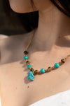 Natural Turquoise Gemstone Beaded Necklace