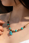 Natural Turquoise Gemstone Beaded Necklace