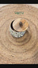 Enamelled Floral Wooden Botanical Canister with Lid