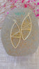 Wire Wrapped Gold Brass Earrings