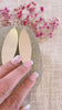Textured Gold Brass Leaf Drop Earrings