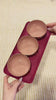 Enamelled Iron Tray with 3 Snack Bowls