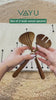 Handcrafted Teak Wood Spoons (Set of 2)