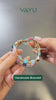 Bohemian Glass Beaded Brass Bracelet with Tassels