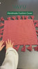 Solid Brick Red Tasselled Cushion Cover