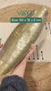 Ashy Gold Antique Aluminium Oblong Decorative Tray - 50 x 15 x 5 cm