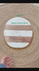 Block Striped Marble & Acacia Wood Chopping Board