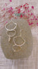 Double Cascade Brass Chandelier Earrings