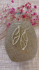 Geometric Leaf Brass Hook Earrings