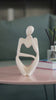 Abstract Thinker Statue Modern Tabletop Decor Piece