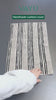 Striped Grayscale Cotton Lumbar Cushion Cover