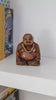 Small Hand Carved Wooden Laughing Buddha Statue