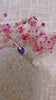 Elegance Amethyst and Rose Quarzt Brass Open Cuff Bracelet