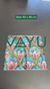 Lotus Printed Satin Cushion Cover