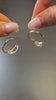 Ethereal Arc Brass Hoop Earrings