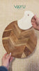 Lacquered Mango Wood & Stone Paddle Chopping Board