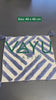 Tufted & Tasselled Cadet Lines Cotton Cushion Cover