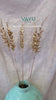 Handcrafted Eco-Friendly Metallic Palm Leaf Flower Sticks (Set of 5)