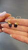 Raw Amethyst Dipped Drop Earrings