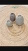 Handcrafted Natural River Stone Candle Holders (Set of 3)