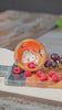Handmade Enamelled Coral Bloom Wooden Bowl