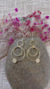 Celestial Triple Hoop Gold Brass Earrings