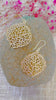 Coral Reef Gold Brass Drop Earrings