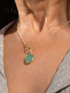 Turquoise Aqua Calci - Natural Healing Gemstone Pendant Necklace
